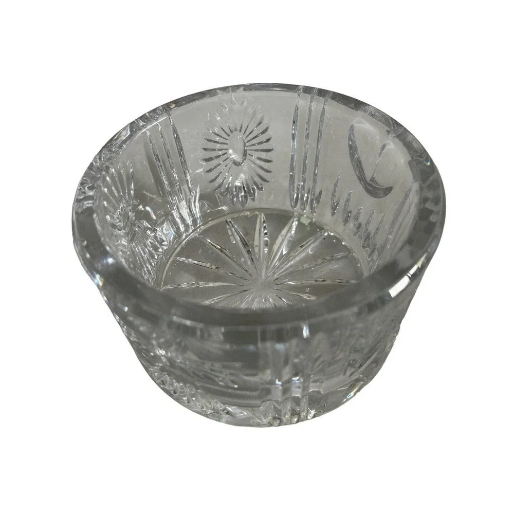 WATERFORD Crystal Champagne Wine Coaster Bowl Heart Bow Angel 2000 Millennium
